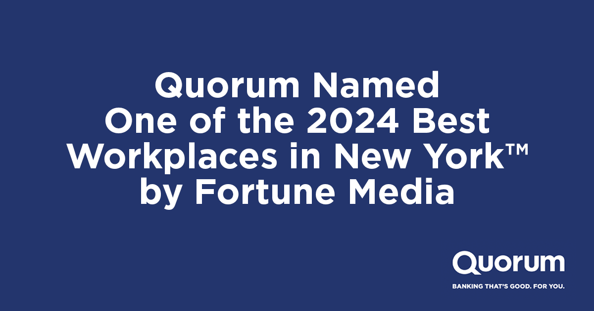 Quorum FCU Named One of Fortune's 2024 Best Workplaces in New York