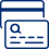 A blue icon of credit cards.