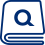 A blue icon of a book with the letter 'Q' on the front. Representing Quorum-provided learning resources.
