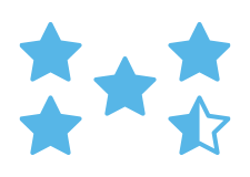 4 Point 5 Stars