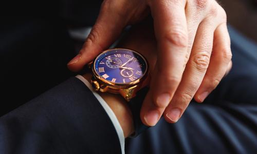 A luxury watch
