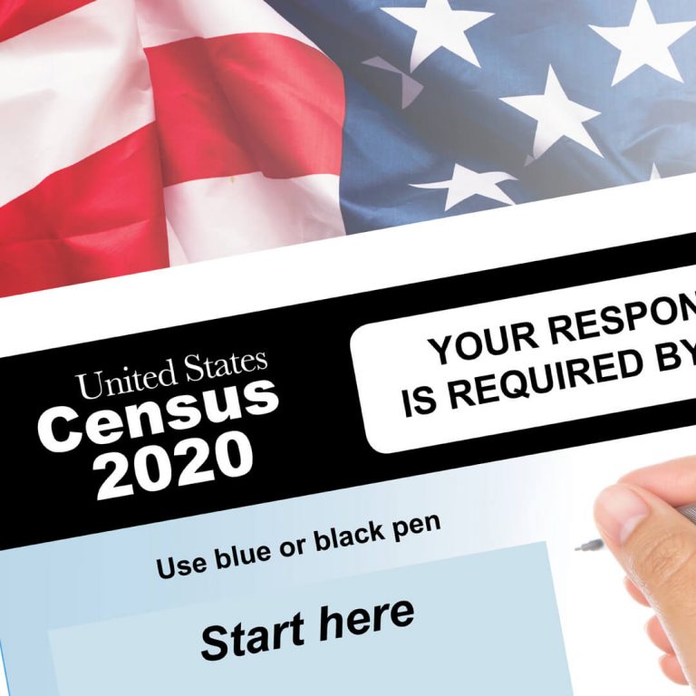 United States Census 2020 form.