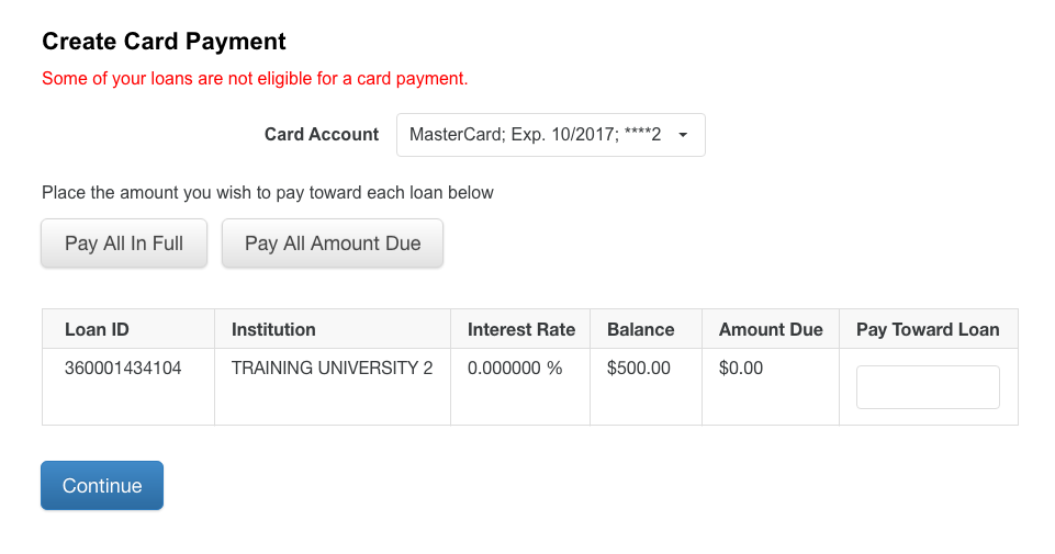Create Card Payment