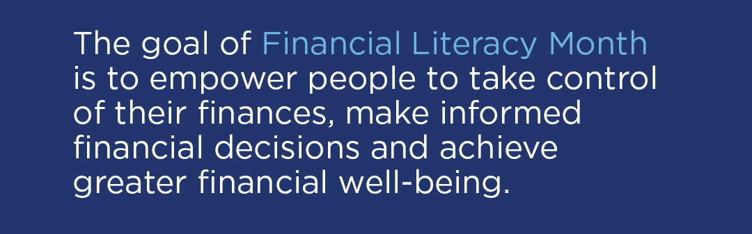 Financial Literacy Month Goal Definition Template Type