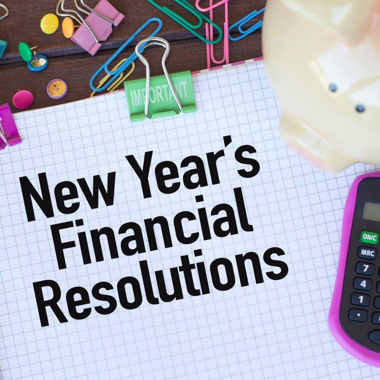 New Years Financial Resolutions Learning Hub Large Template