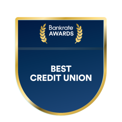 Bankrate awards best credit union logo