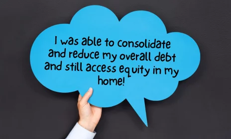 Word balloon about a First Lien HELOC at Quorum