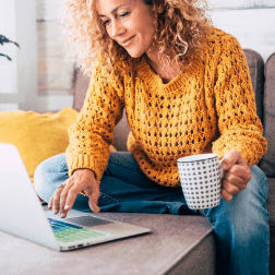 Woman Checking Laptop